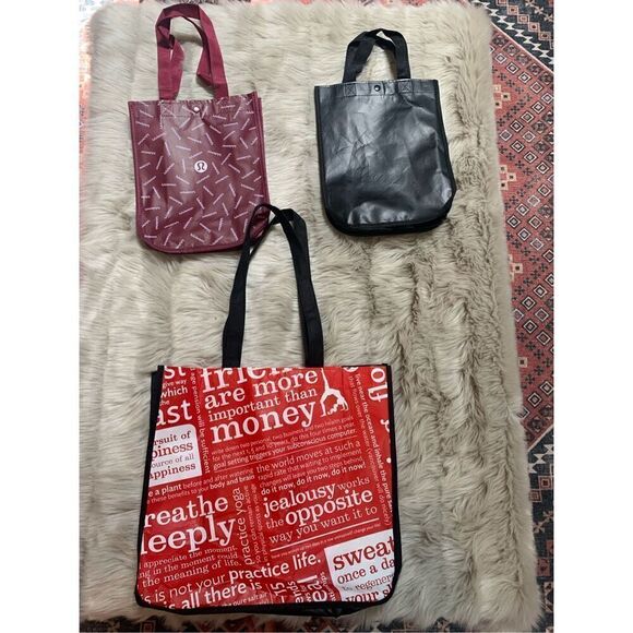 Lululemon Reusable Bags (3) - Picture 1 of 9